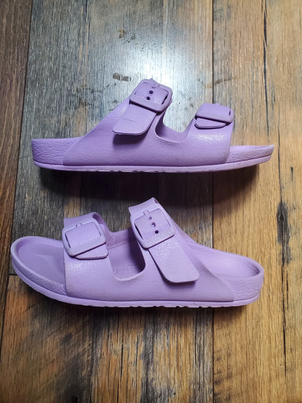 Birkenstock Kids Double-Buckle Slide Sandals in Lavender